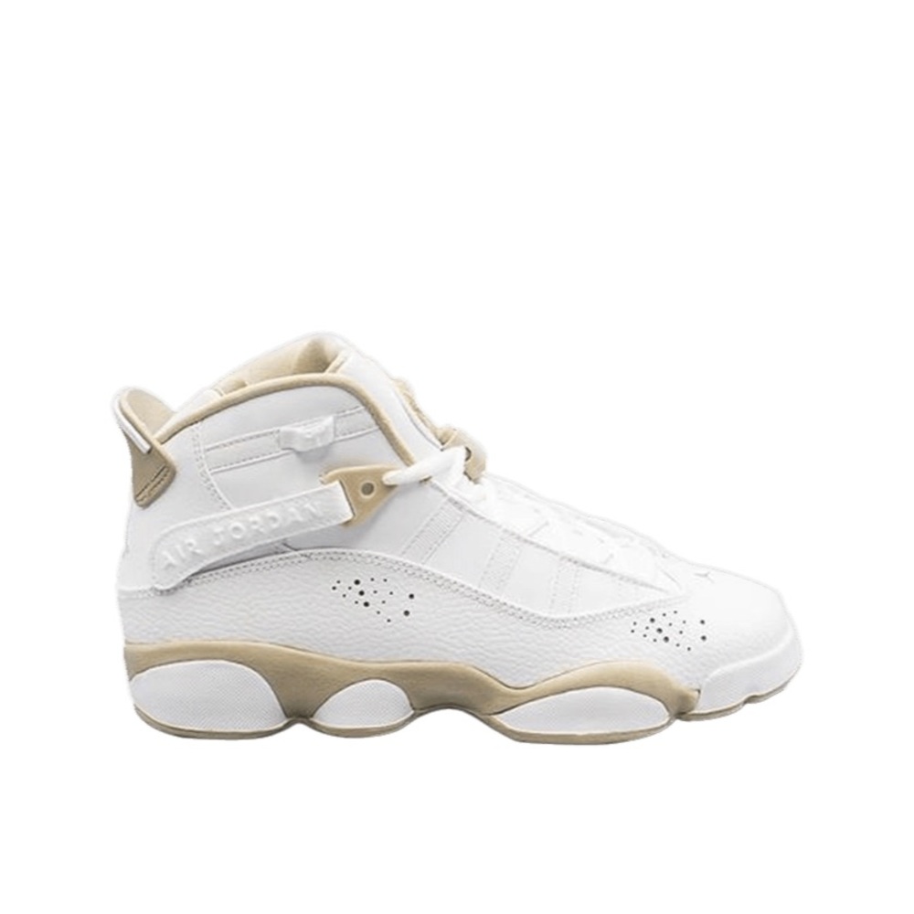 Jordan 6 Rings GS | White Sand | Youth 6 | White and Tan